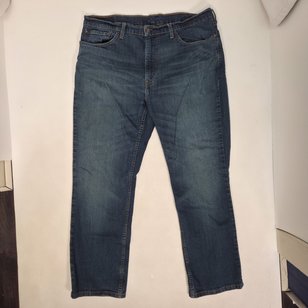 Levis 514 Straight Fit Jeans Mens 38x30 Medium Wash Blue Denim Pants